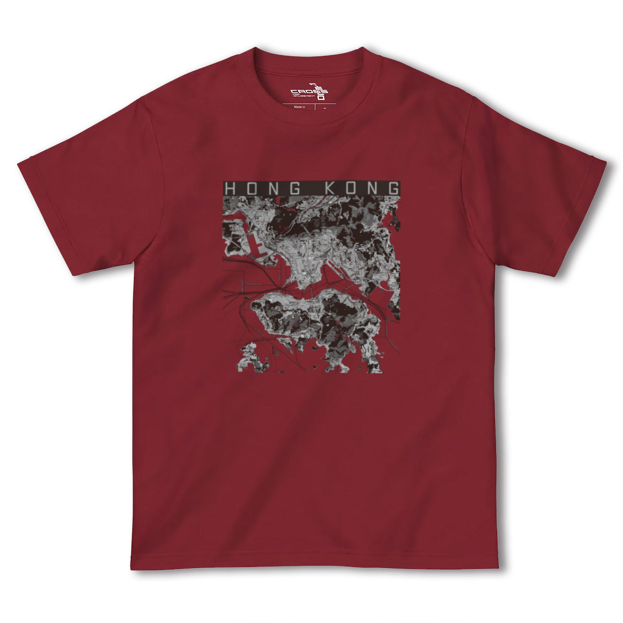 【香港(中国)】地図柄ヘビーウェイトTシャツ