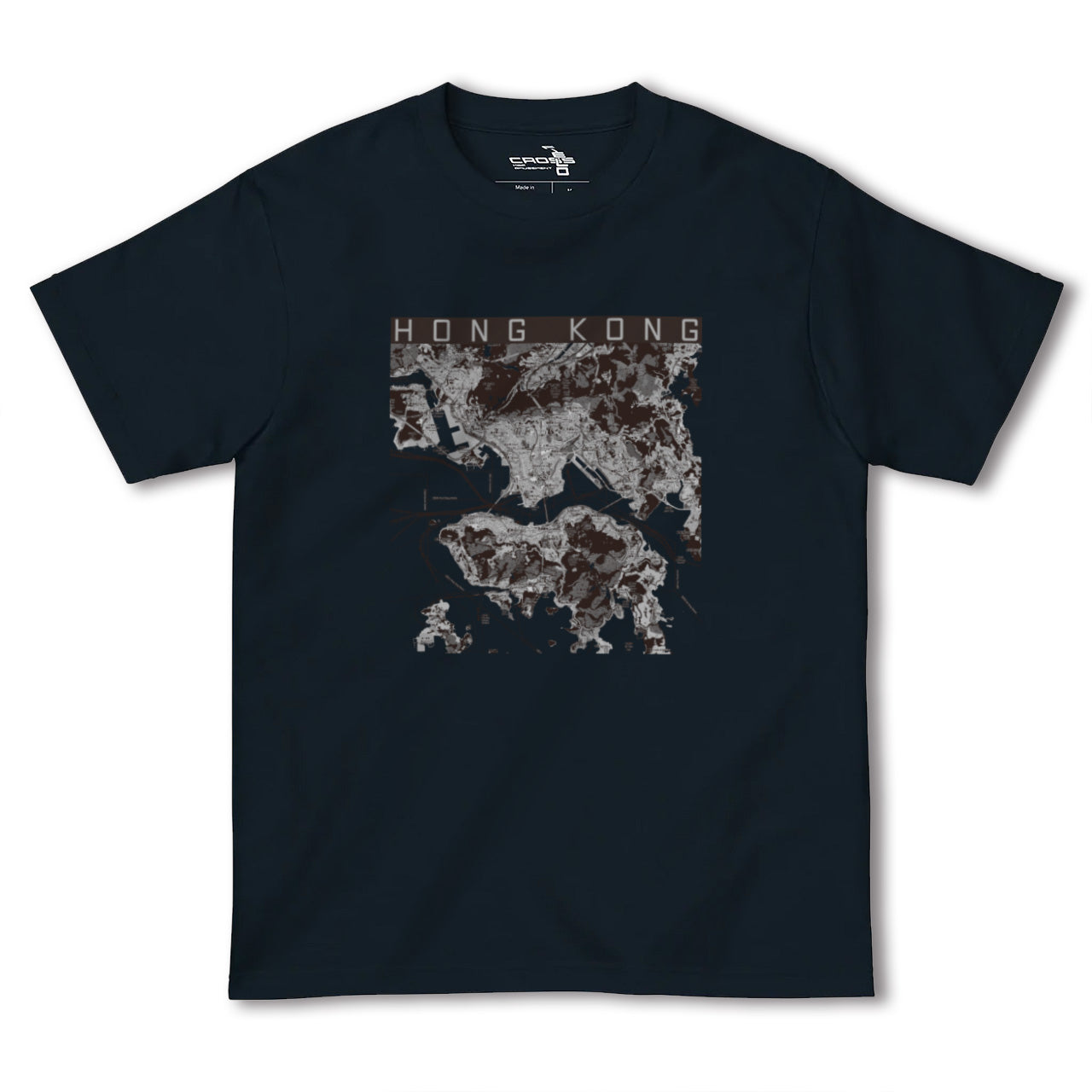 【香港(中国)】地図柄ヘビーウェイトTシャツ