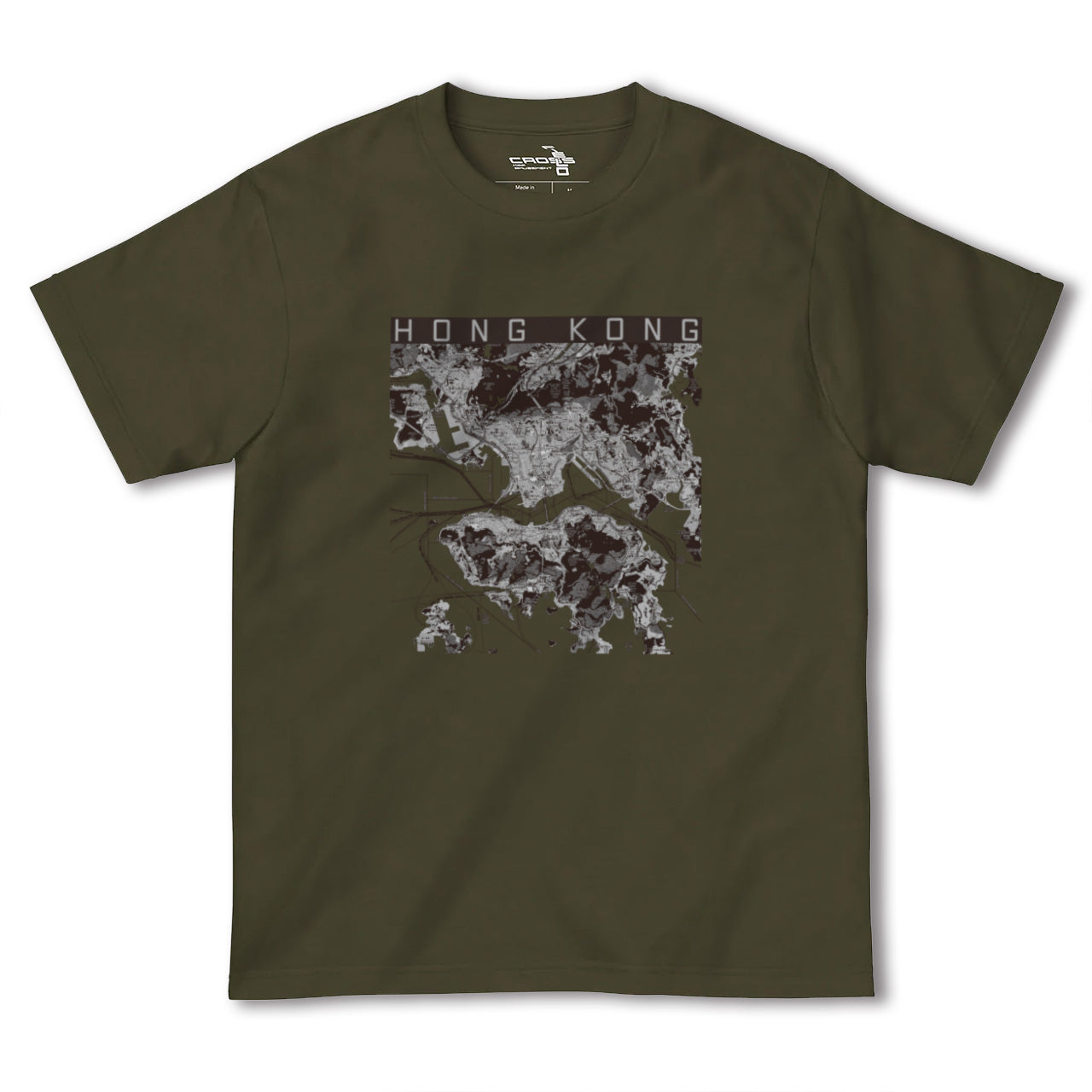 【香港(中国)】地図柄ヘビーウェイトTシャツ