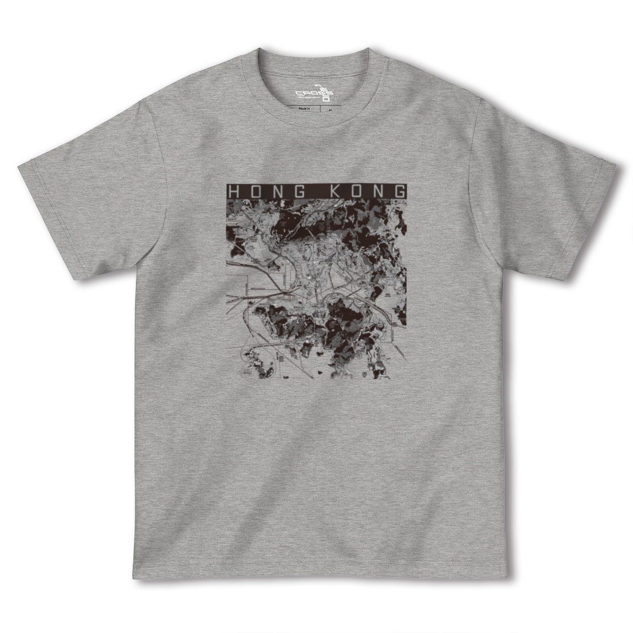 【香港(中国)】地図柄ヘビーウェイトTシャツ