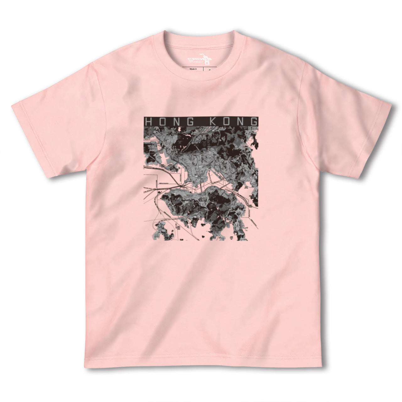 【香港(中国)】地図柄ヘビーウェイトTシャツ