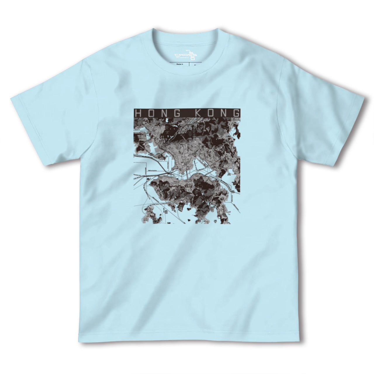 【香港(中国)】地図柄ヘビーウェイトTシャツ
