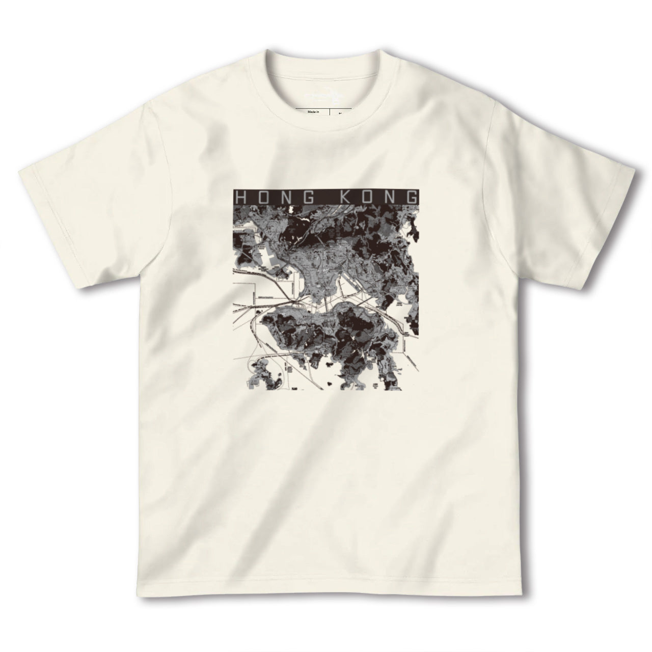 【香港(中国)】地図柄ヘビーウェイトTシャツ
