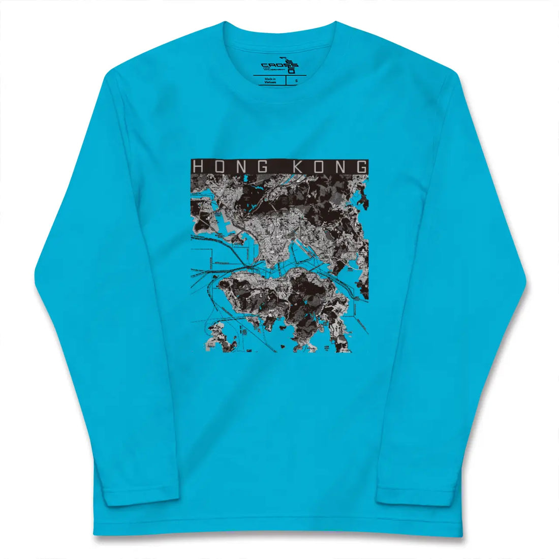 【香港(中国)】地図柄ロングスリーブTシャツ