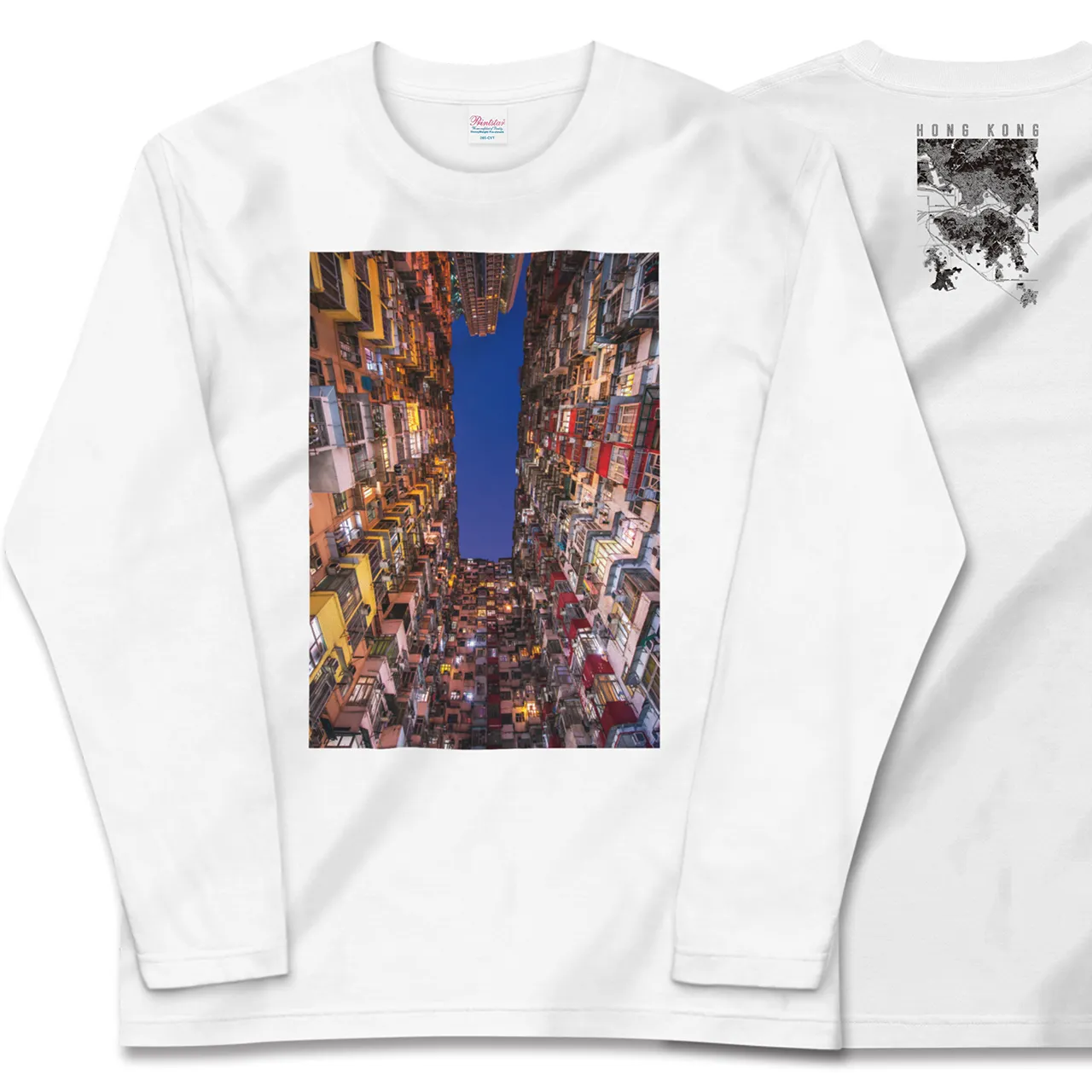【香港(中華人民共和国)】Map World ロングスリーブTシャツ