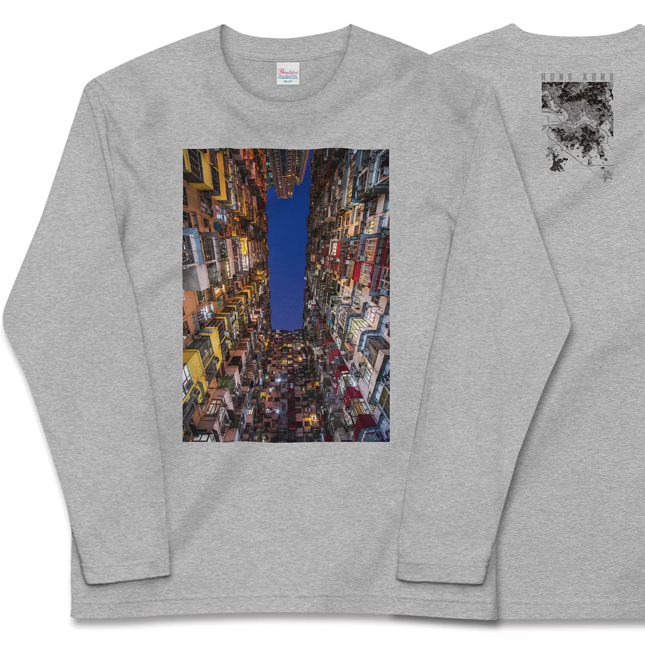 【香港(中華人民共和国)】Map World ロングスリーブTシャツ
