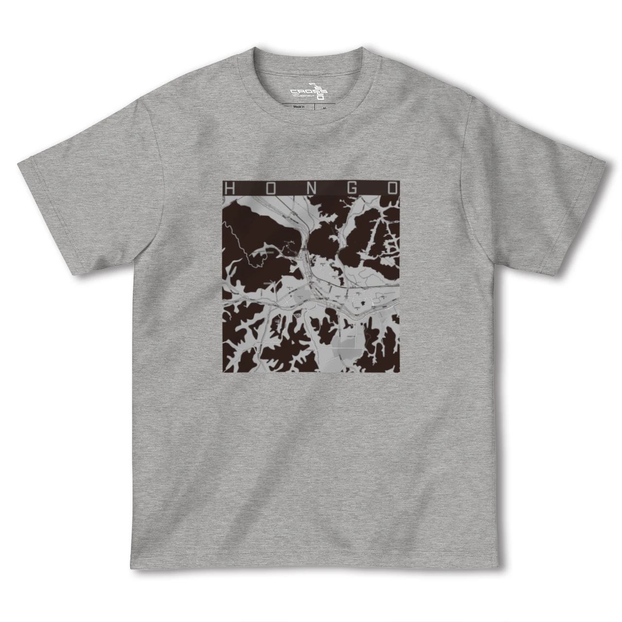 【本郷(広島県)(広島県)】地図柄ヘビーウェイトTシャツ