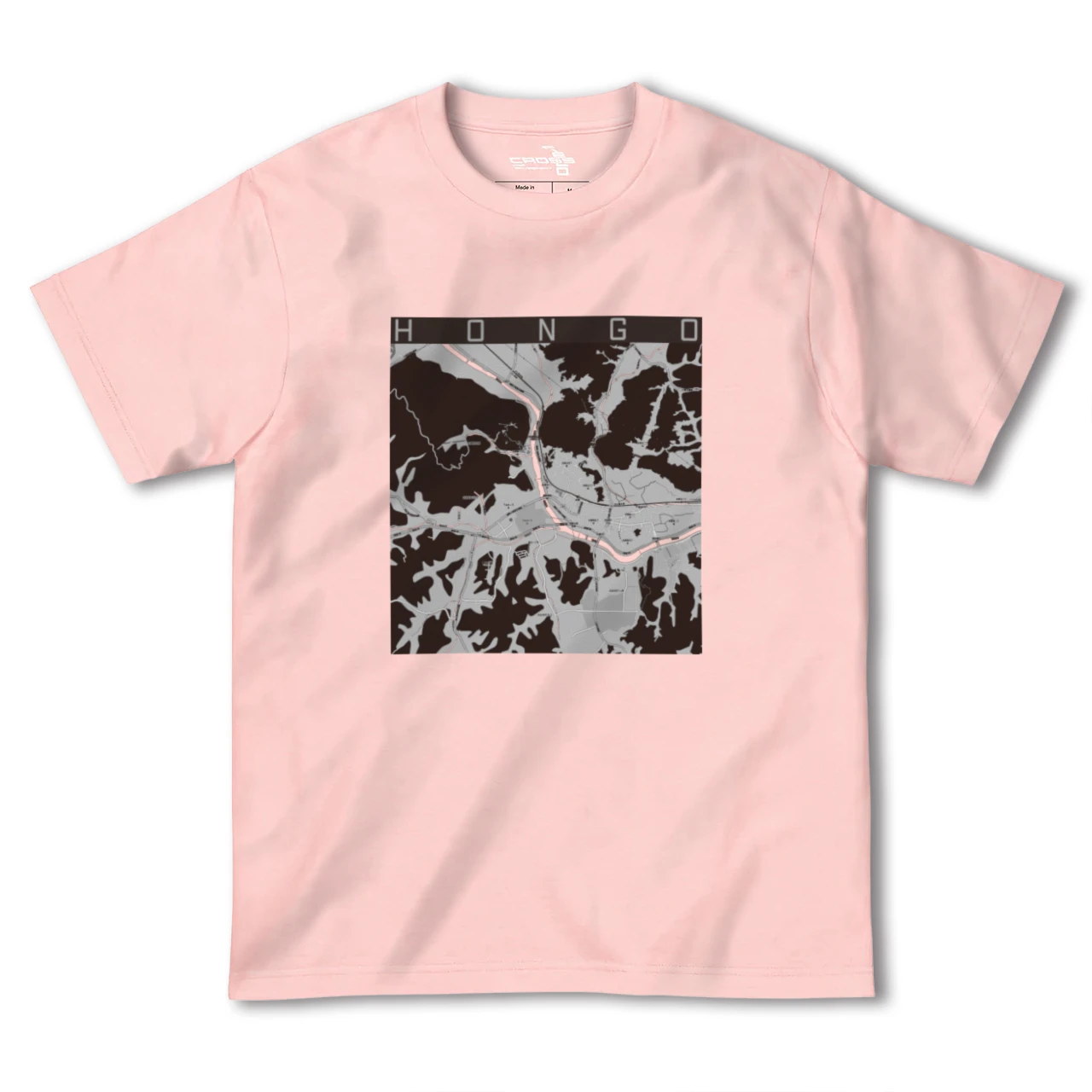 【本郷(広島県)(広島県)】地図柄ヘビーウェイトTシャツ