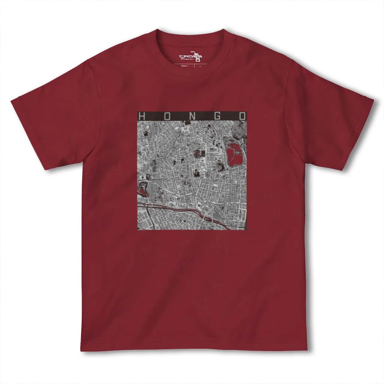 【本郷(東京都)】地図柄ヘビーウェイトTシャツ