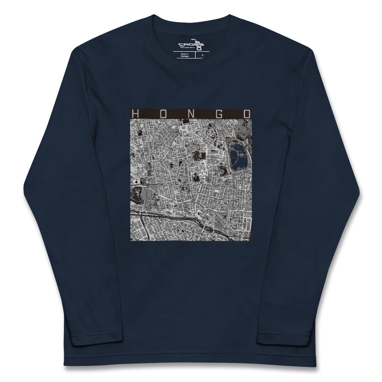 【本郷(東京都)】地図柄ロングスリーブTシャツ
