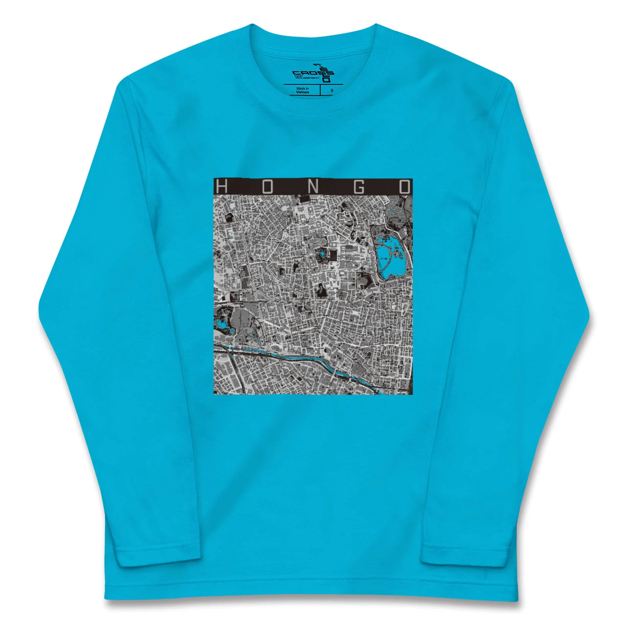 【本郷(東京都)】地図柄ロングスリーブTシャツ
