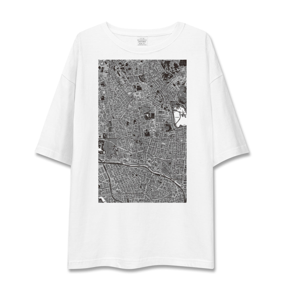 【本郷(東京都)】地図柄ビッグシルエットTシャツ
