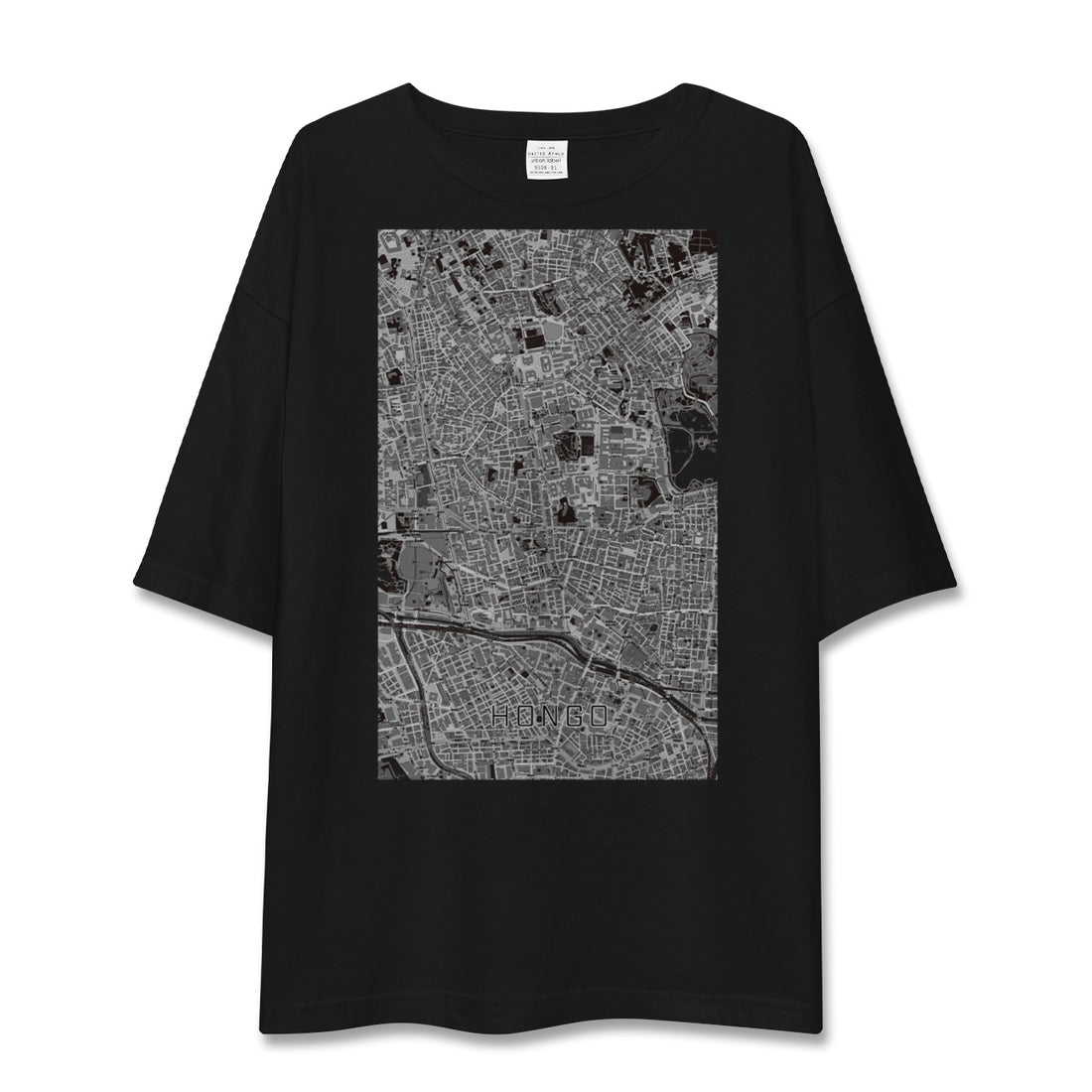 【本郷(東京都)】地図柄ビッグシルエットTシャツ