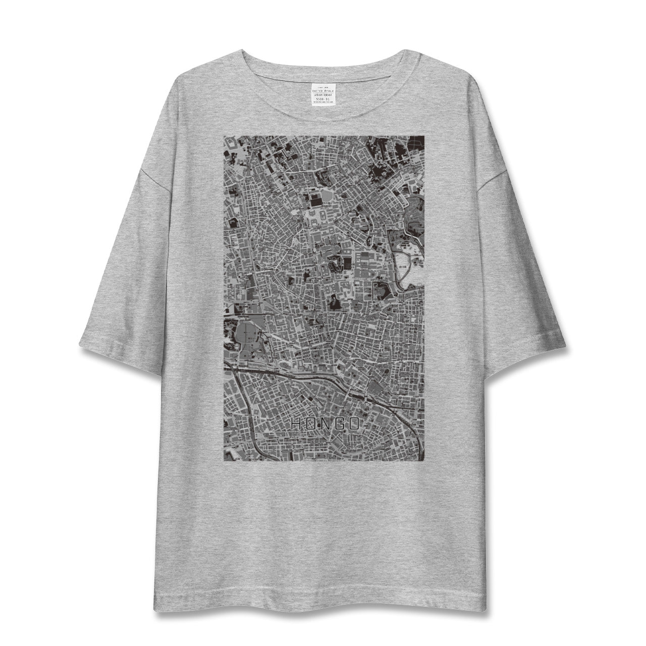 【本郷(東京都)】地図柄ビッグシルエットTシャツ
