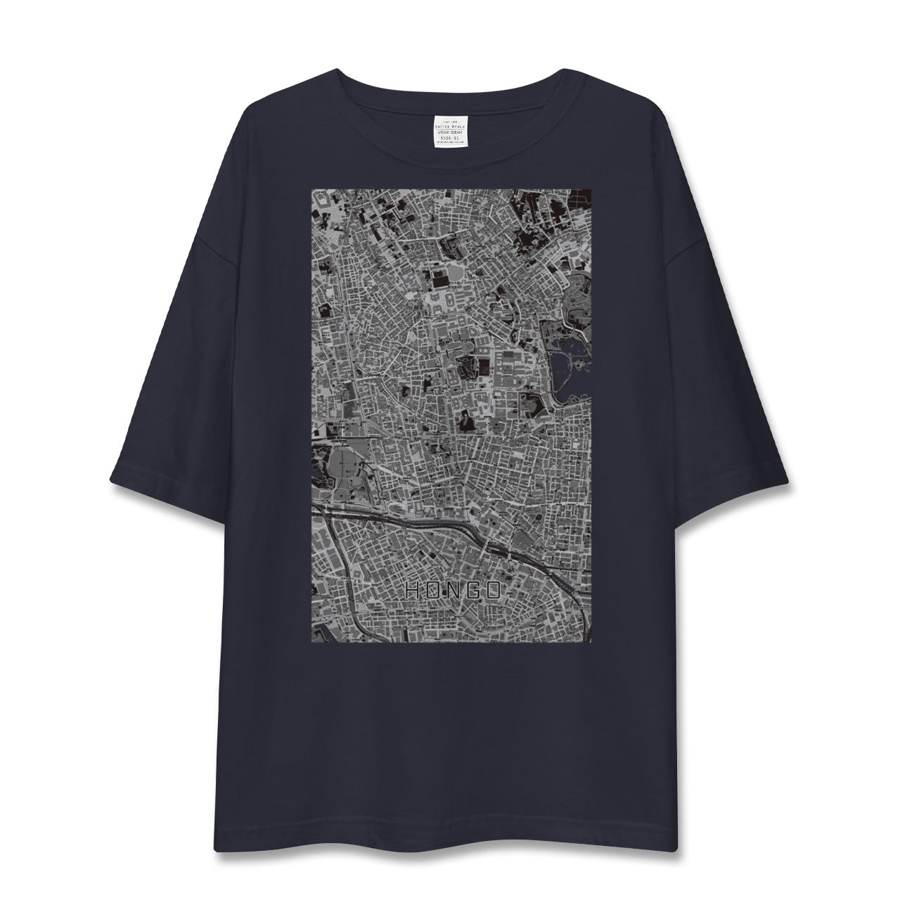【本郷(東京都)】地図柄ビッグシルエットTシャツ
