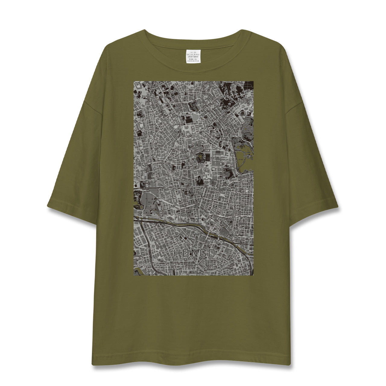 【本郷(東京都)】地図柄ビッグシルエットTシャツ