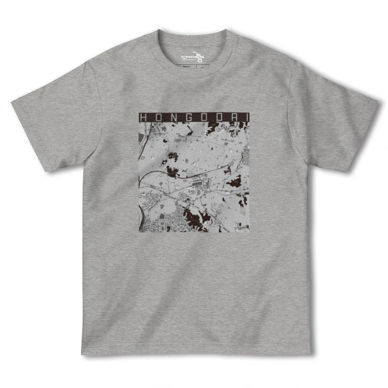 【本郷台(神奈川県)】地図柄ヘビーウェイトTシャツ