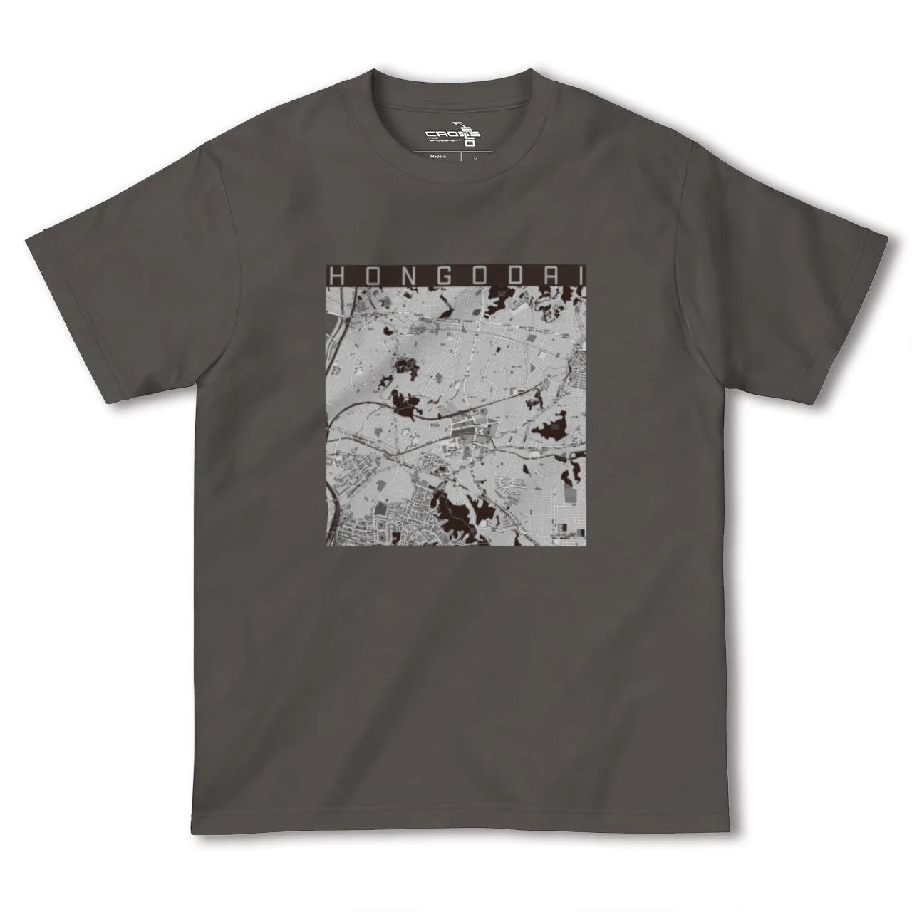 【本郷台(神奈川県)】地図柄ヘビーウェイトTシャツ