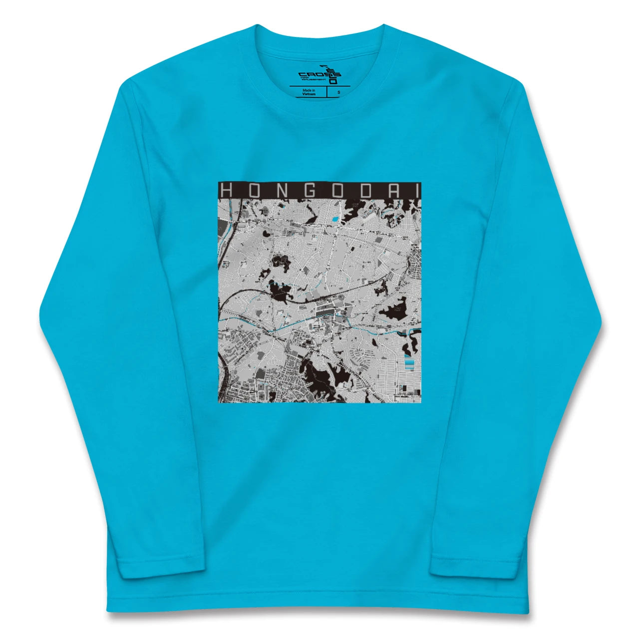 【本郷台(神奈川県)】地図柄ロングスリーブTシャツ