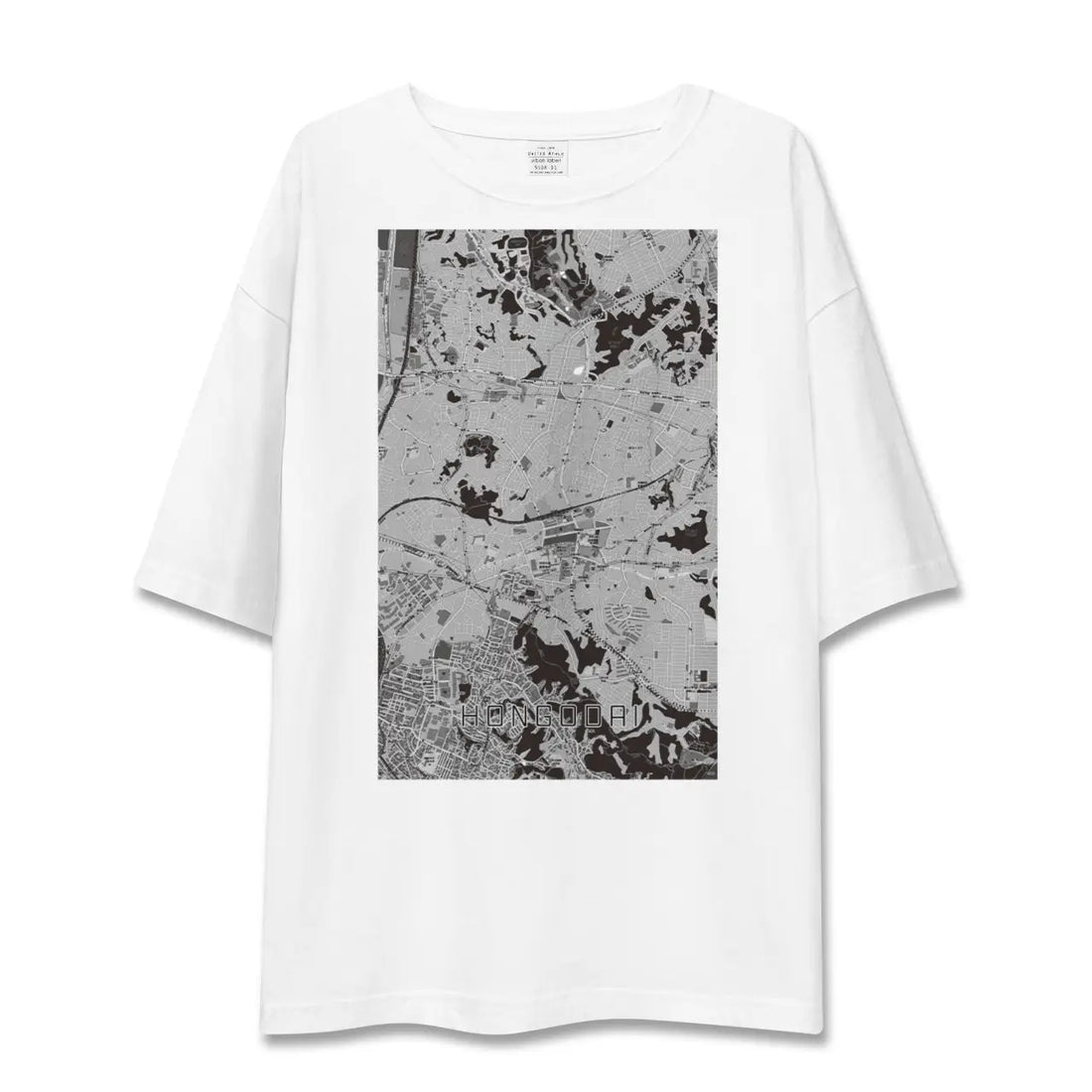 【本郷台(神奈川県)】地図柄ビッグシルエットTシャツ