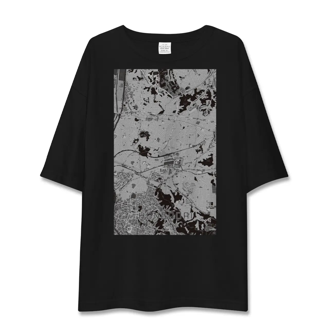 【本郷台(神奈川県)】地図柄ビッグシルエットTシャツ