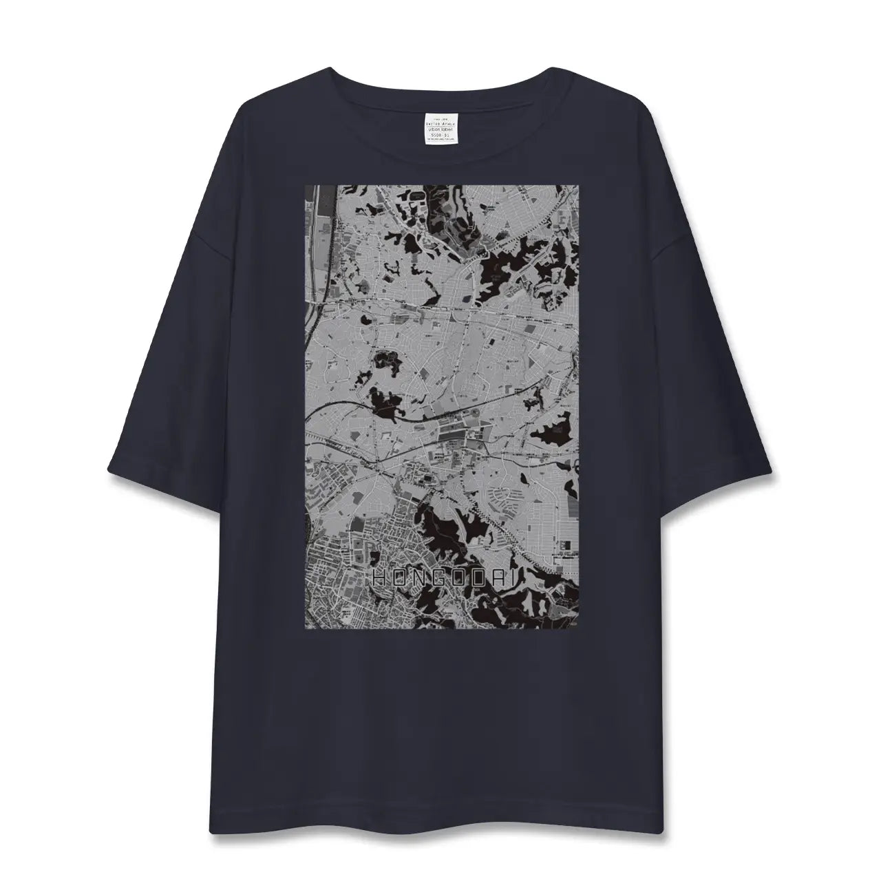 【本郷台(神奈川県)】地図柄ビッグシルエットTシャツ