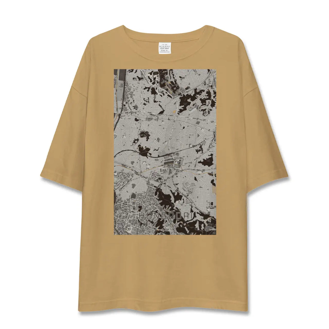 【本郷台(神奈川県)】地図柄ビッグシルエットTシャツ