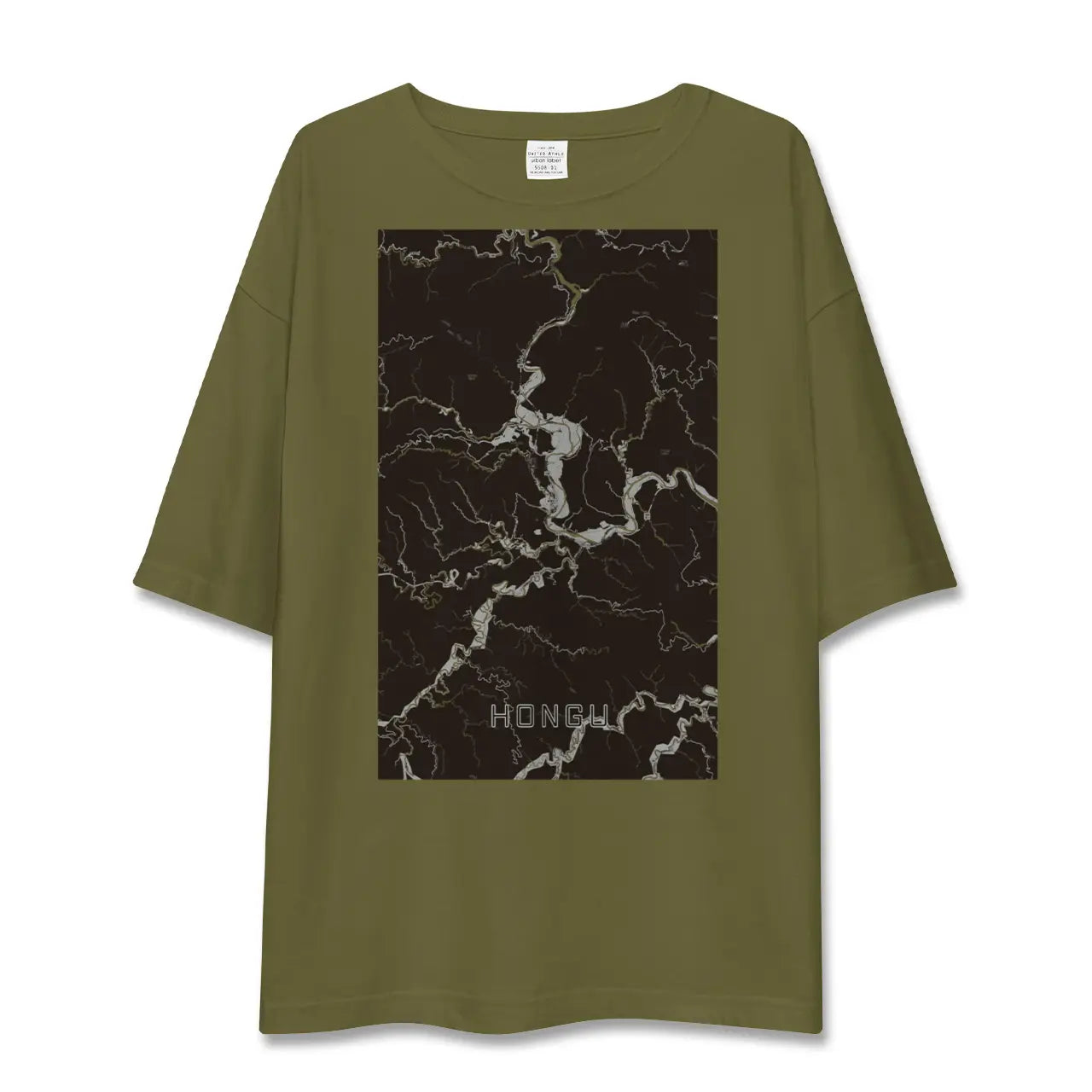 【本宮(和歌山県)】地図柄ビッグシルエットTシャツ