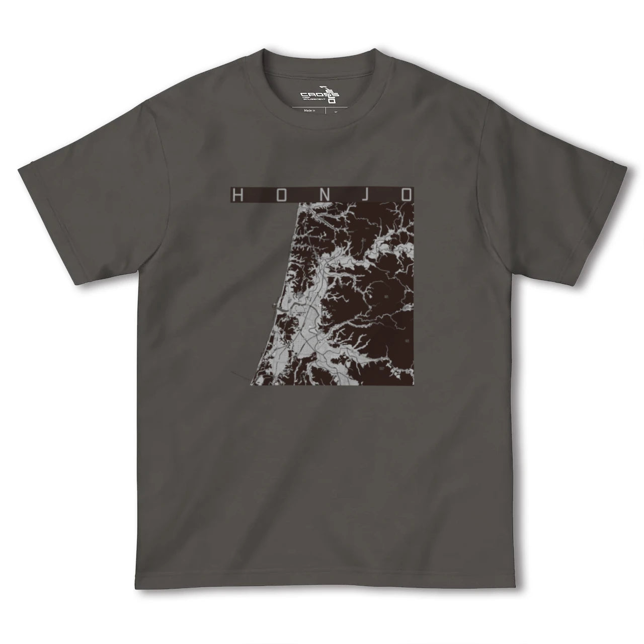 【本荘(秋田県)】地図柄ヘビーウェイトTシャツ