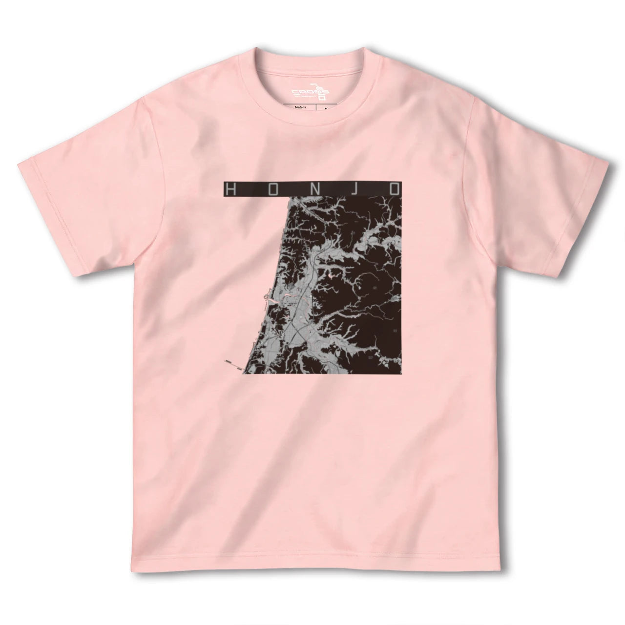 【本荘(秋田県)】地図柄ヘビーウェイトTシャツ