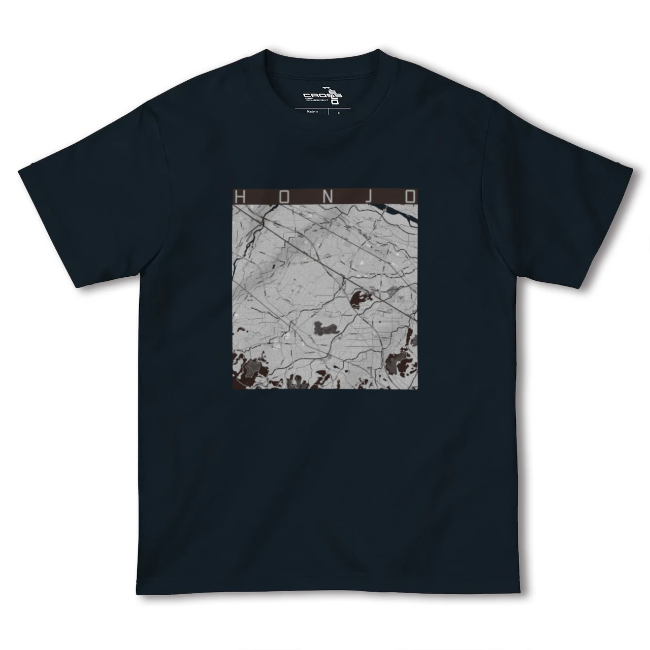 【本庄(埼玉県)】地図柄ヘビーウェイトTシャツ
