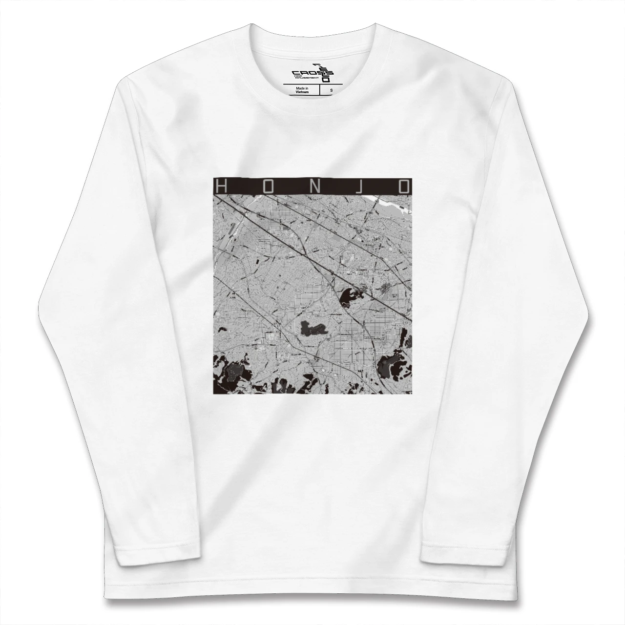 【本庄(埼玉県)】地図柄ロングスリーブTシャツ