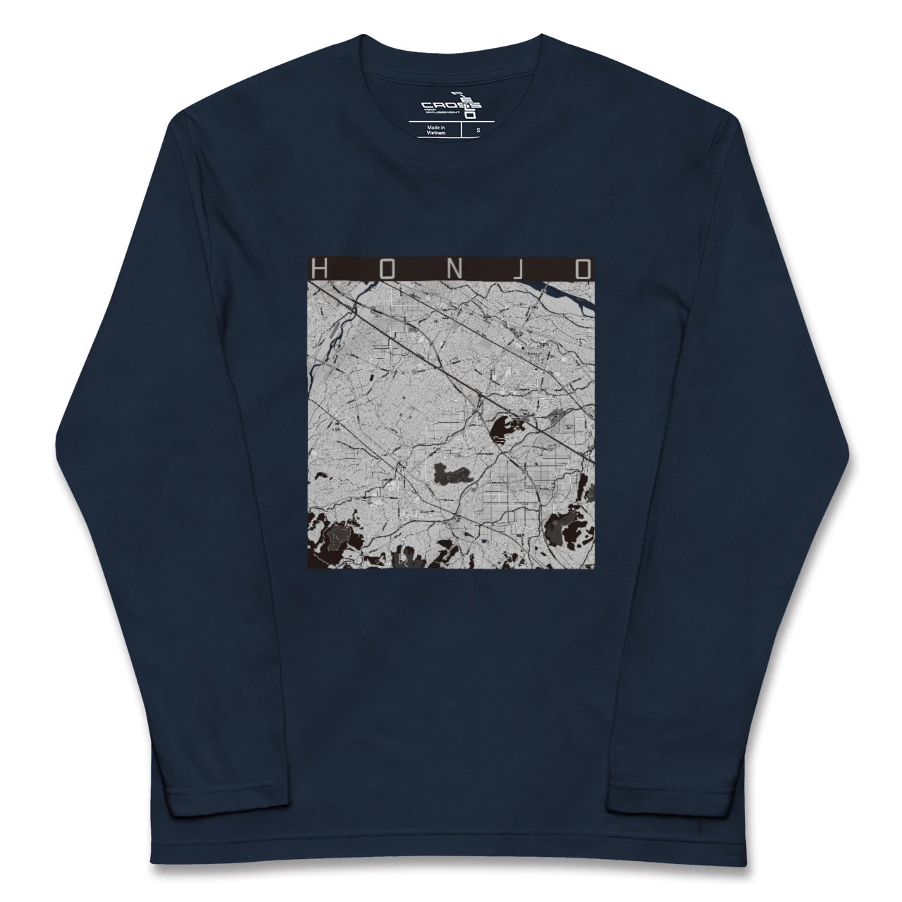 【本庄(埼玉県)】地図柄ロングスリーブTシャツ