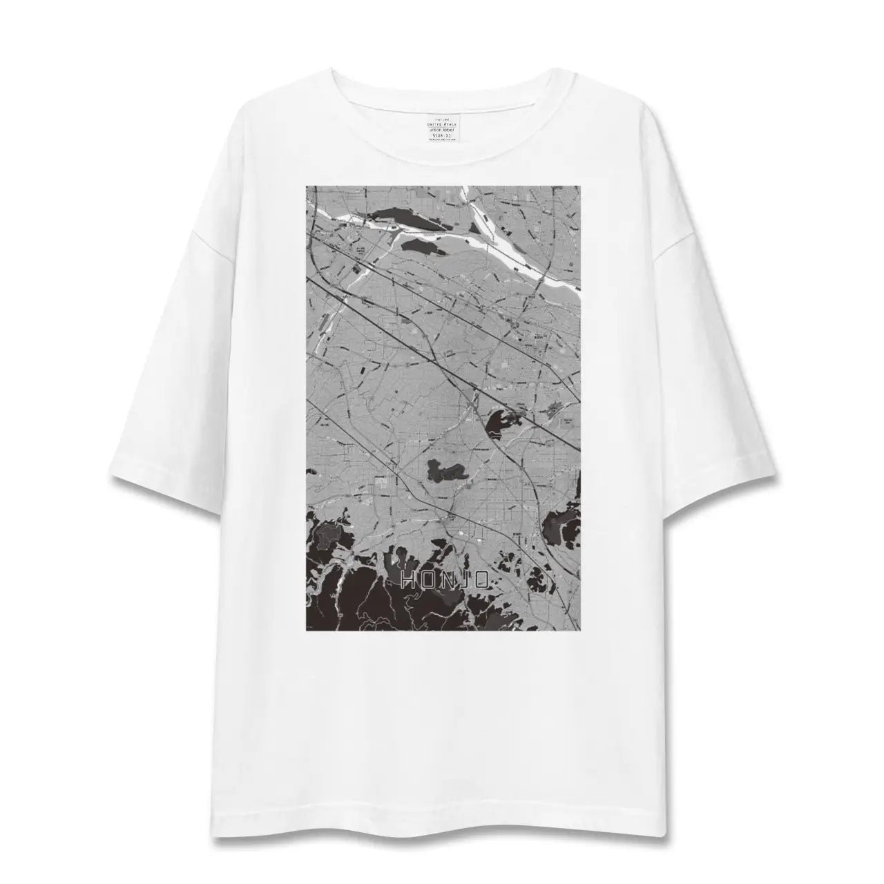 【本庄(埼玉県)】地図柄ビッグシルエットTシャツ