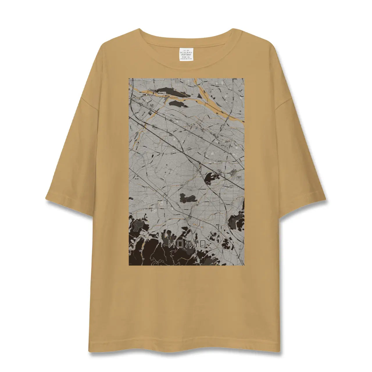 【本庄(埼玉県)】地図柄ビッグシルエットTシャツ