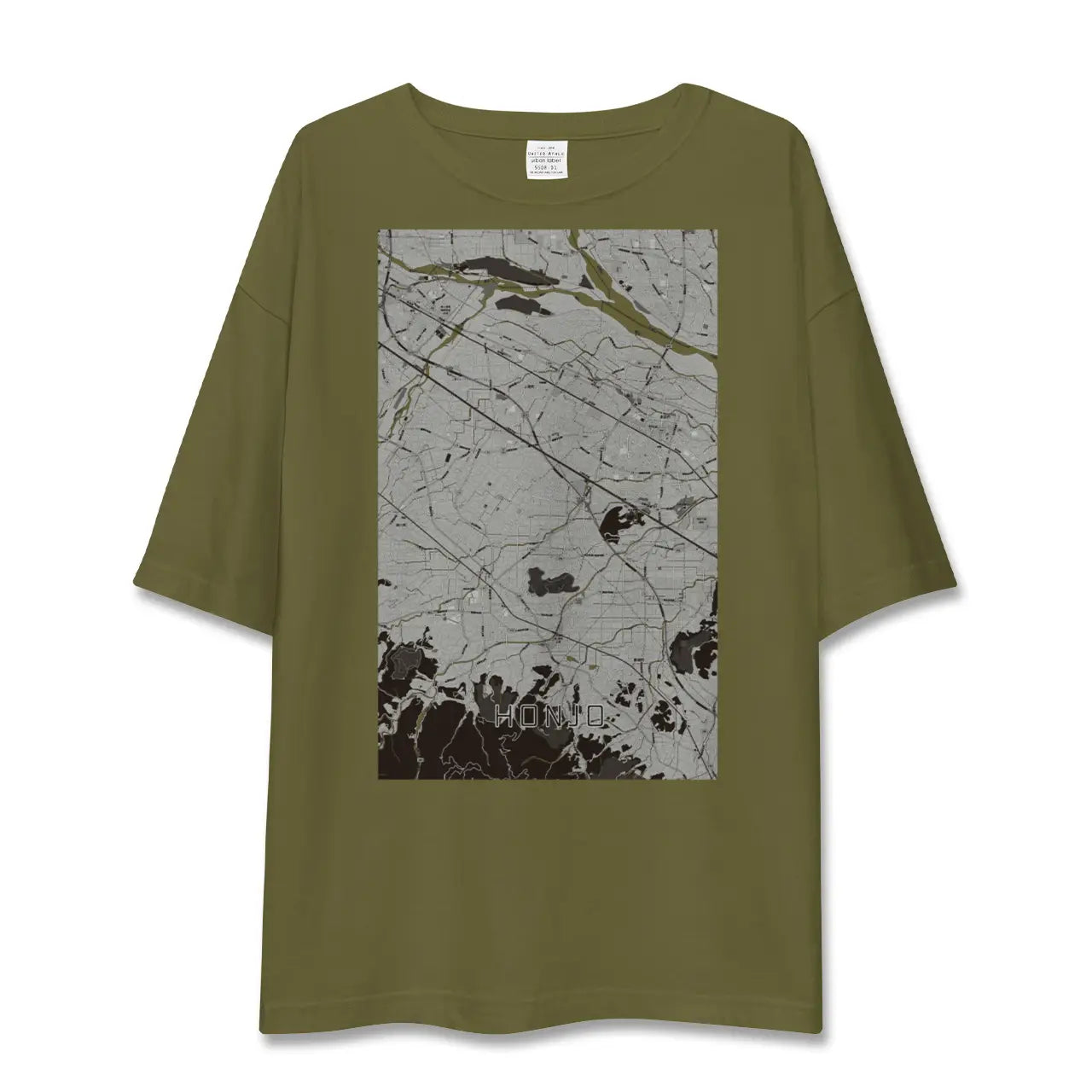 【本庄(埼玉県)】地図柄ビッグシルエットTシャツ