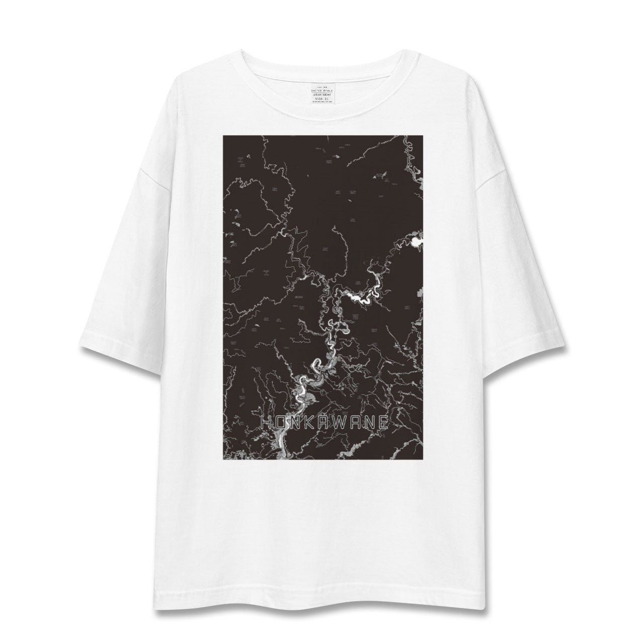 【本川根(静岡県)】地図柄ビッグシルエットTシャツ