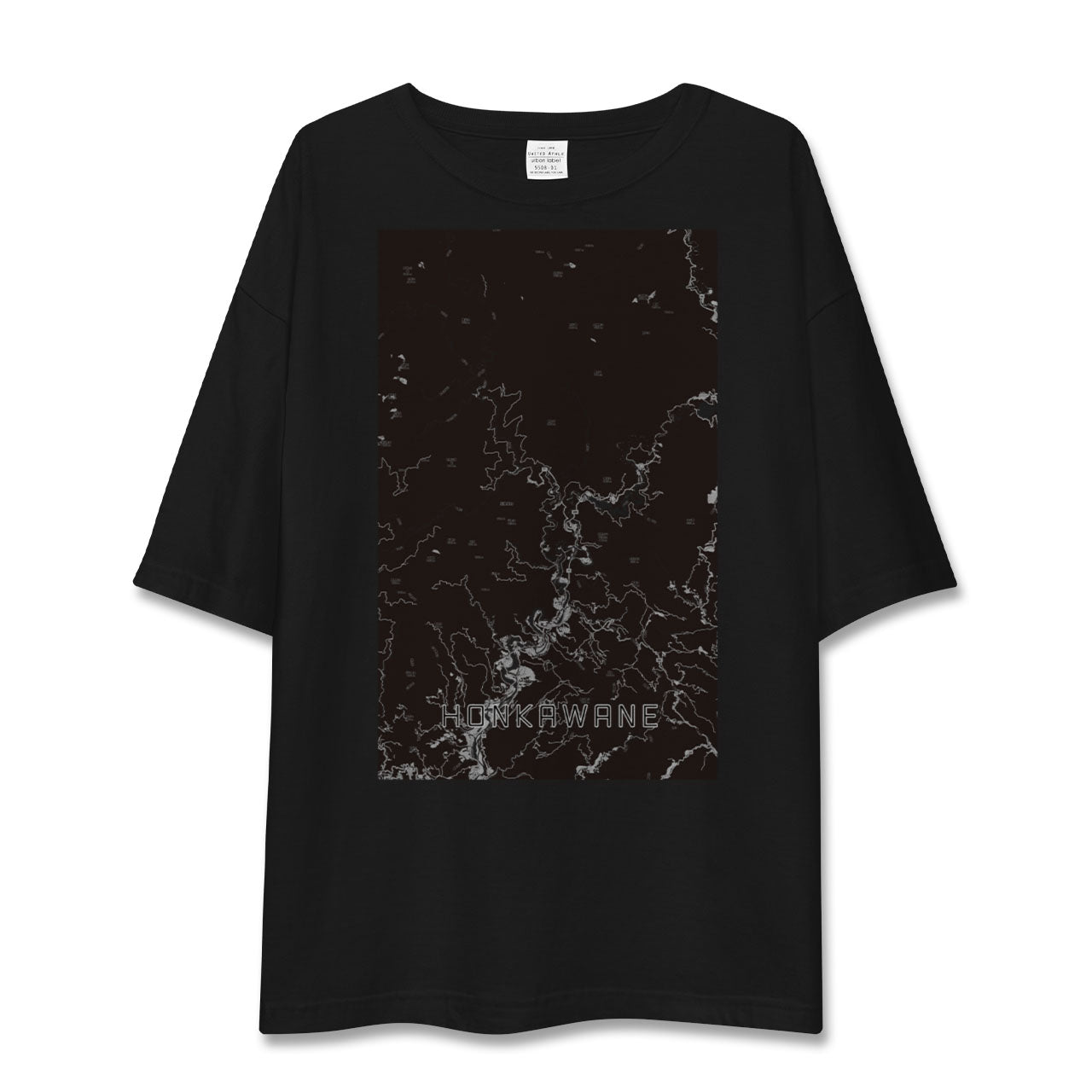 【本川根(静岡県)】地図柄ビッグシルエットTシャツ