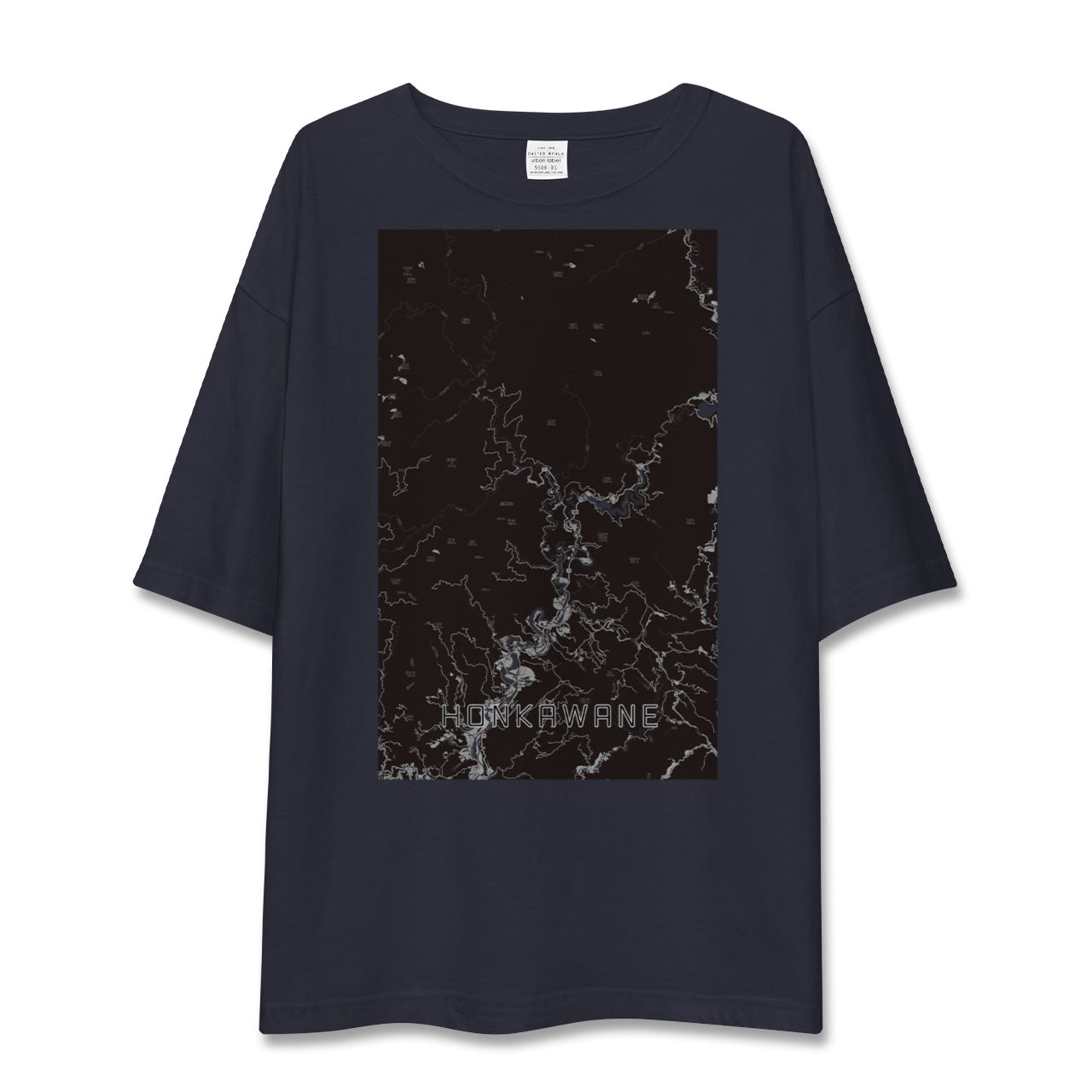 【本川根(静岡県)】地図柄ビッグシルエットTシャツ