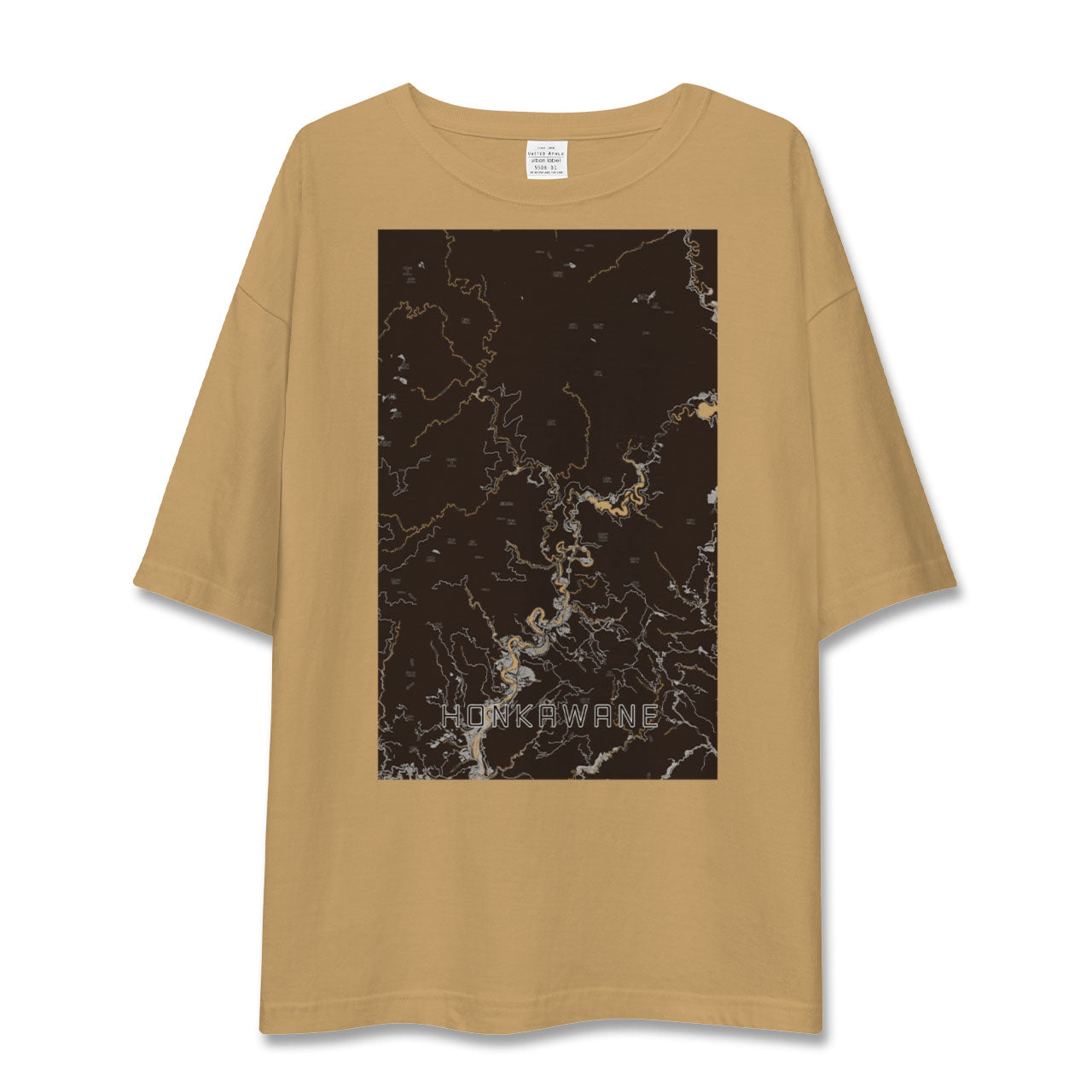 【本川根(静岡県)】地図柄ビッグシルエットTシャツ