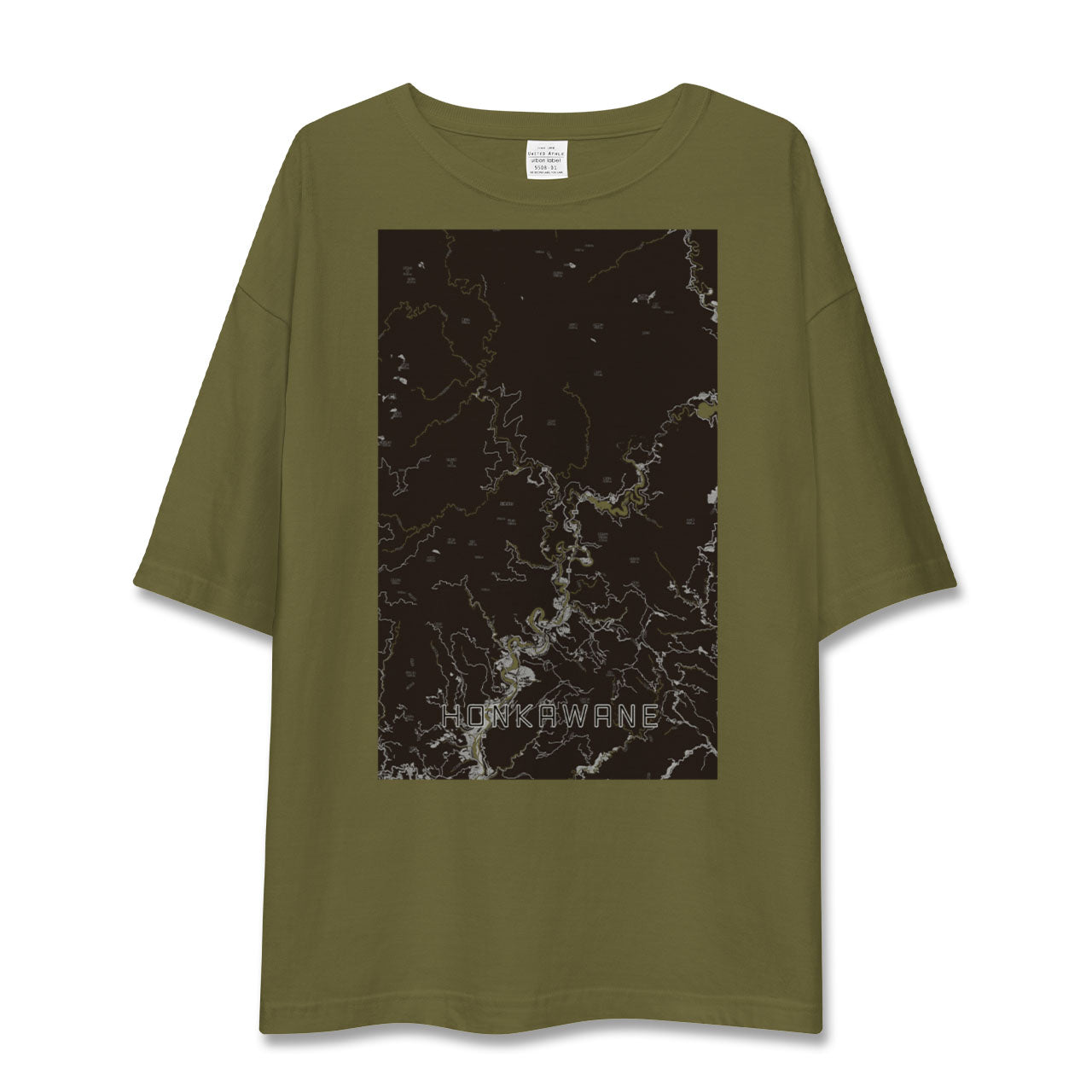 【本川根(静岡県)】地図柄ビッグシルエットTシャツ
