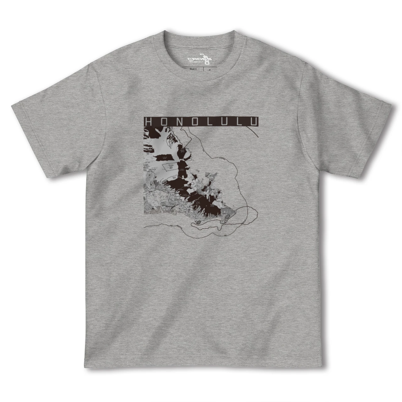 【ホノルル2(アメリカ)】地図柄ヘビーウェイトTシャツ