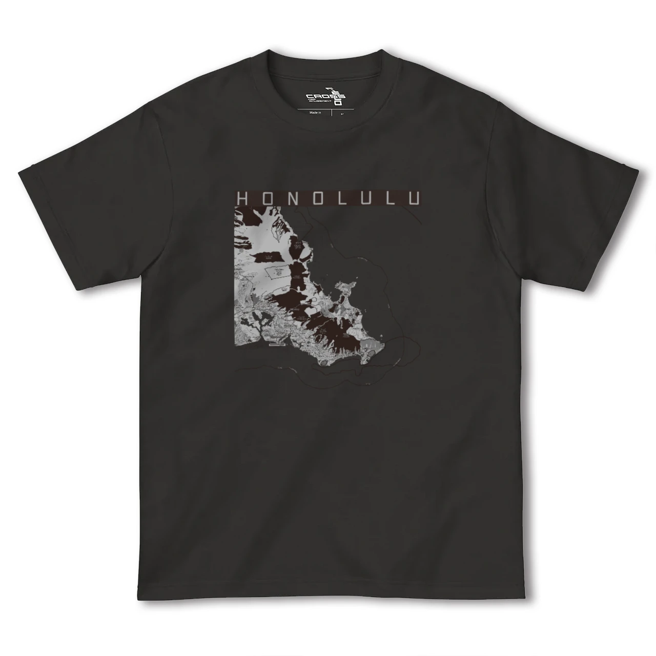 【ホノルル2(アメリカ)】地図柄ヘビーウェイトTシャツ