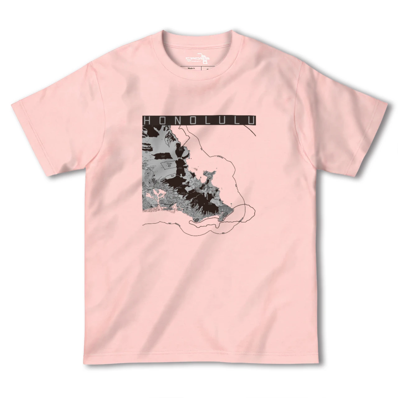 【ホノルル2(アメリカ)】地図柄ヘビーウェイトTシャツ