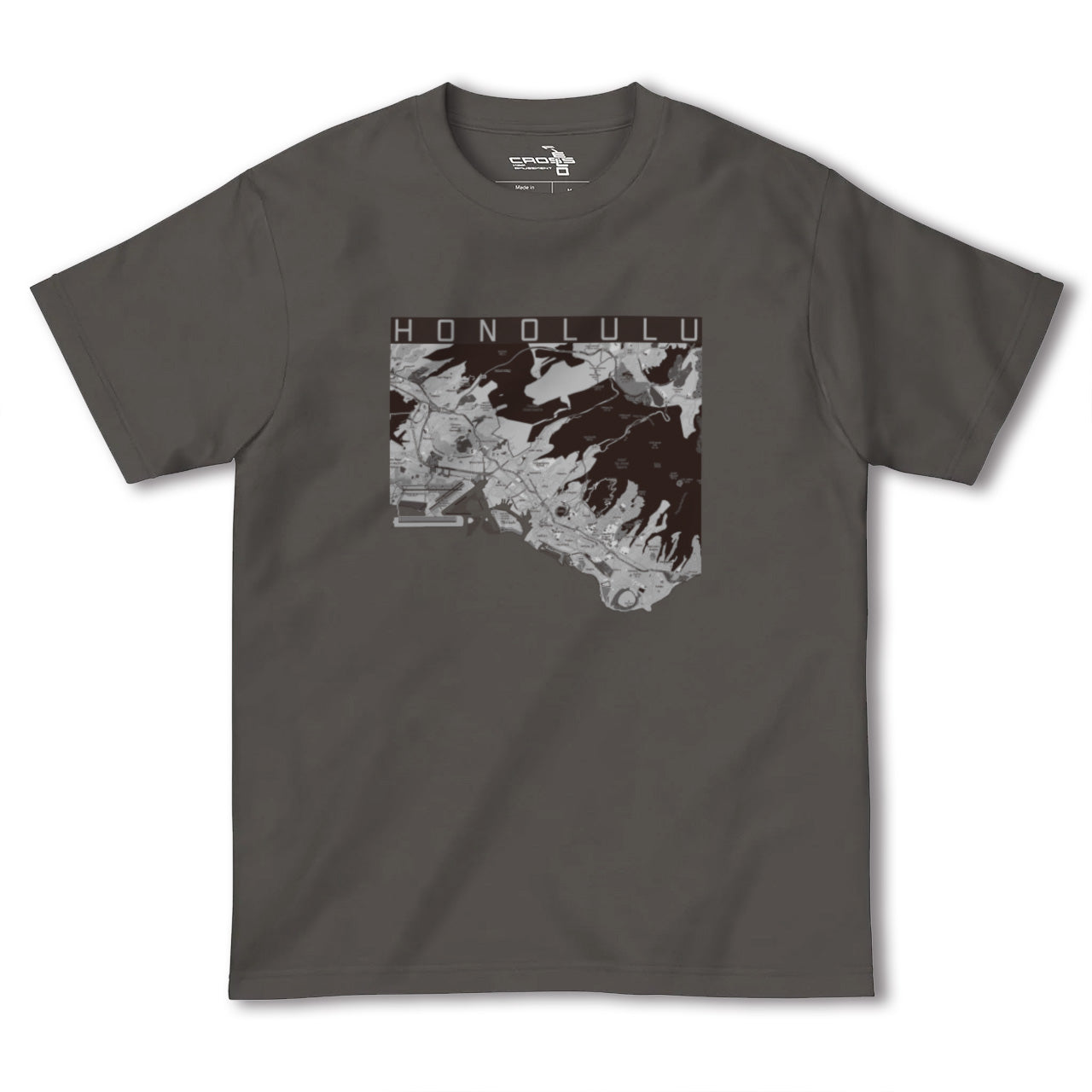 【ホノルル(アメリカ)】地図柄ヘビーウェイトTシャツ