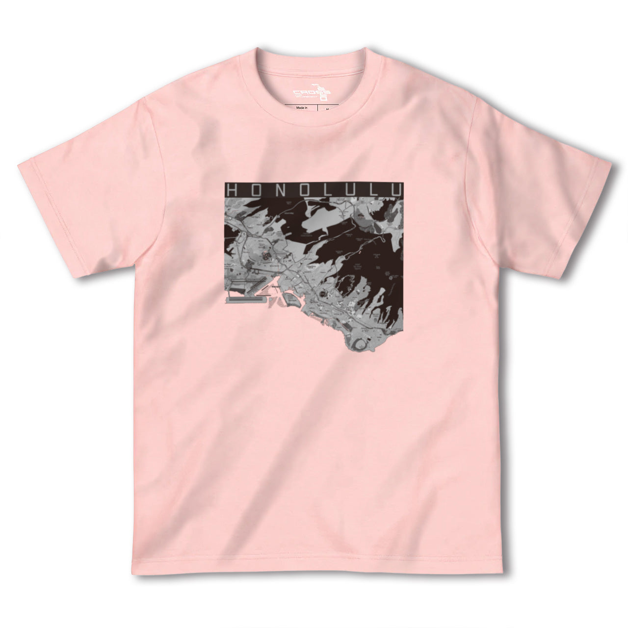 【ホノルル(アメリカ)】地図柄ヘビーウェイトTシャツ