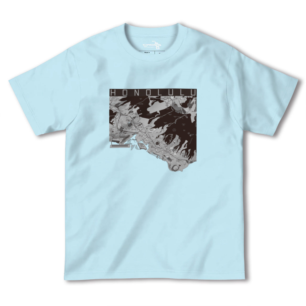【ホノルル(アメリカ)】地図柄ヘビーウェイトTシャツ