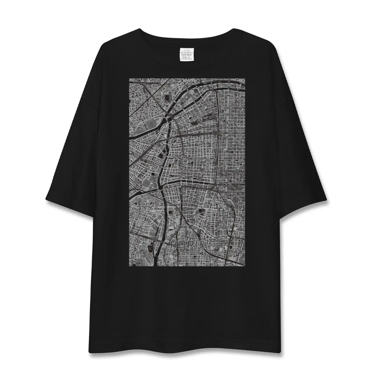 【堀江(大阪府)】地図柄ビッグシルエットTシャツ