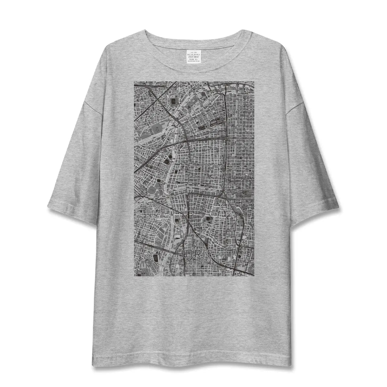 【堀江(大阪府)】地図柄ビッグシルエットTシャツ