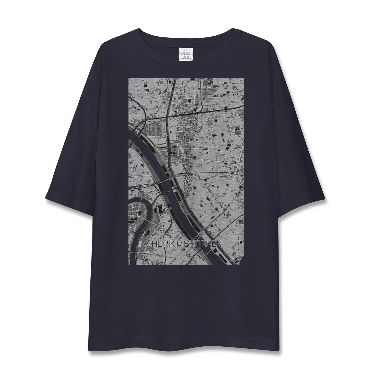 【堀切菖蒲園(東京都)】地図柄ビッグシルエットTシャツ